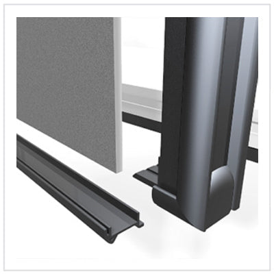 C115IBP4O-F - Vitrifrigo Front-Loading, Black Refrigerator Only Adjustable Flange (Internal Cooling Unit)