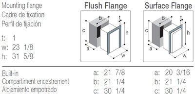 C115IBP4O-F - Vitrifrigo Front-Loading, Black Refrigerator Only Adjustable Flange (Internal Cooling Unit)