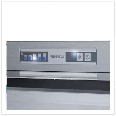 Vitrifrigo DW90IXP4XD-1 RV Refrigerator Only Drinks – 3.2 cu ft, Stainless Steel, Steelock Latch, Internal Cooling, 12/24VDC &amp; 100-240VAC, OCX2 Model